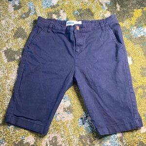 Old Navy Bermuda Uniform Shorts- Big Kids 16Plus- Navy